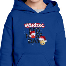 Roblox Christmas Design Red Nose Day Kids Hoodie Hoodiego Com - christmas hoodie roblox