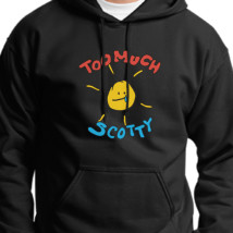 too much scotty yellow hoodie