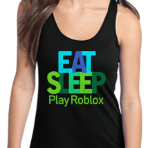 Eat Sleep Roblox Women S Racerback Tank Top Hoodiego Com - roblox black tank top